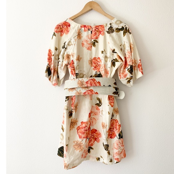 Nicholas Linen Mini Caftan Dress - Picture 5 of 8